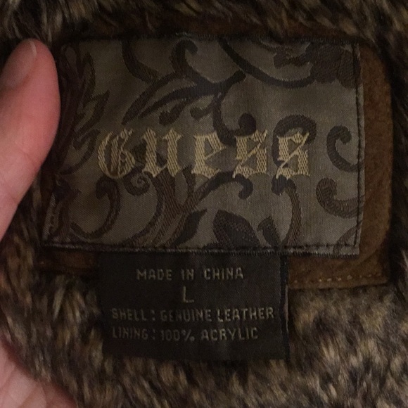 Vintage Guess Leather Coat - Picture 3 of 8